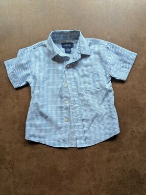 Vintage Boys Button Up Short Sleeve Top